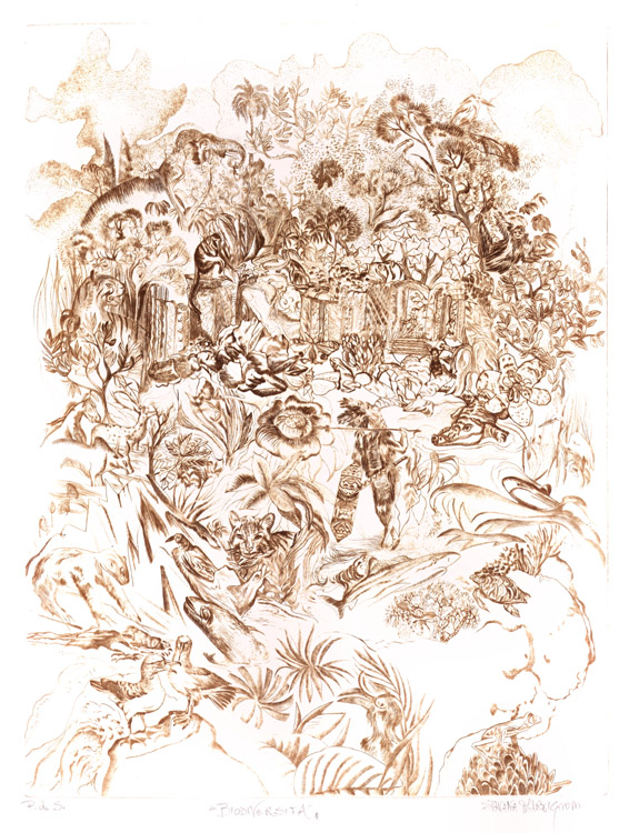 Biodiversità,2015 - Puntasecca,mm. 392 x 296