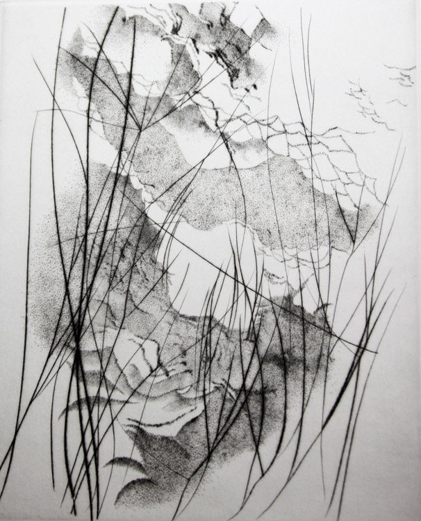 Cieli differenti (3), 1998 - puntasecca, mm. 210x175