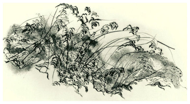 Addensamento (4), 1997 - puntasecca, mm.325x180