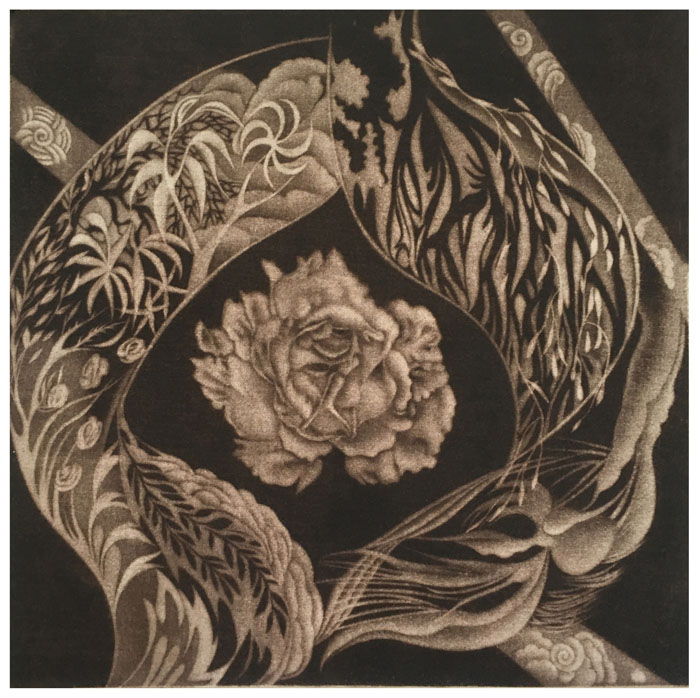 Vortex, 2017 maniera nera, mm. 165 x 165