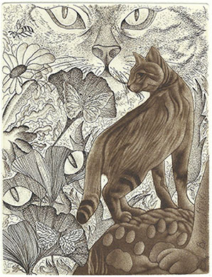 44 - EXL Britta Mieke, “The cat” C3,C7, mm.125x97 - 2016;