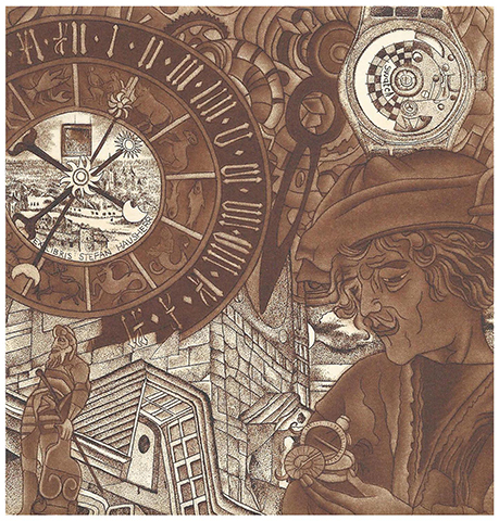 86 – EXL Stefan Hausherr, “From the solar clock to the Swatch” C3,C7, mm. 128 x 122 – 2018;