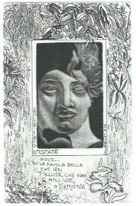 EXL Solstizio d’estate Nel segno del vate, “La pioggia nel pineto”,C3,C4,C7, mm.138x89 - 2014