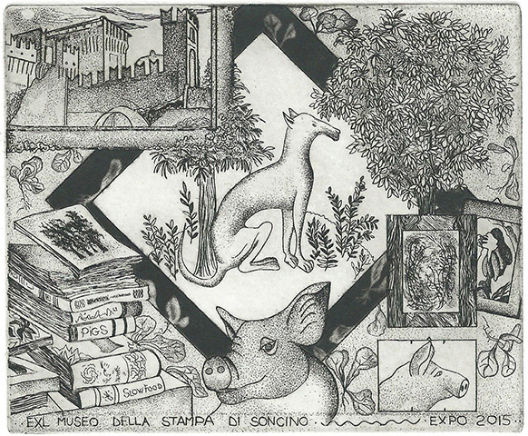 33 – EXL Museo della Stampa di Soncino, EXPO 2015 C3,C7, mm. 97x119 – 2015;