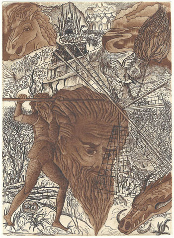 49 - EXL Zhang Tongqing, “Don Quixote” C3,C7, mm. 150 x110 – 2016;