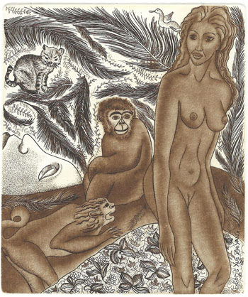 52 - EXL Xue Zhiyang, “The monkeys” C3,C7, mm. 125 x 105 – 2016;