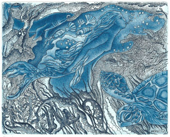 57 – EXL Li Qi, “The little Mermaiden” C3,C7, mm. 110 x 140 - 2016;