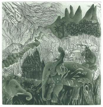 68 – EXL Solstizio d’Estate, “Toomai degli elefanti” C3,C7, mm. 145 x 140 - 2017;