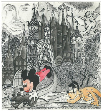 74 –EXL Biblioteca Bodio Lomnago 2017-2018, “Gli occhi di Disney” C3,C7 a colori (2 lastre), mm. 138 x 130 – 2017;
