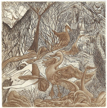 77 - EXL Roos Scholten, “ Swan lake ” C3,C7, mm. 130 x 130 - 2018;